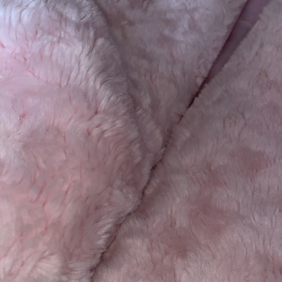 Oh So Cute! girls 4 Light Pink Faux Fuzzy Coat - Picture 2 of 7